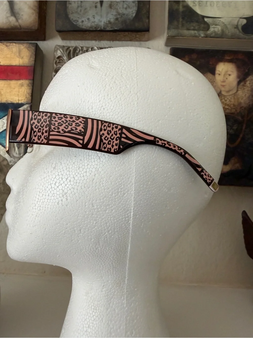 Jean Louis Scherrer Titanium Eyeglass Frames 52-18-147 Pink Animal